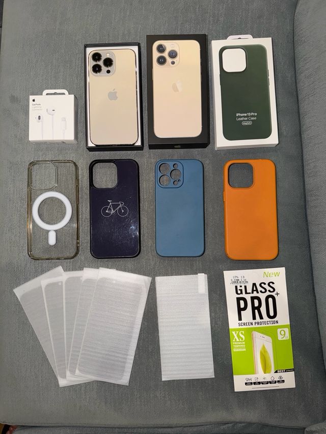 iPhone 13 Pro 256GB Dorado + Extras
