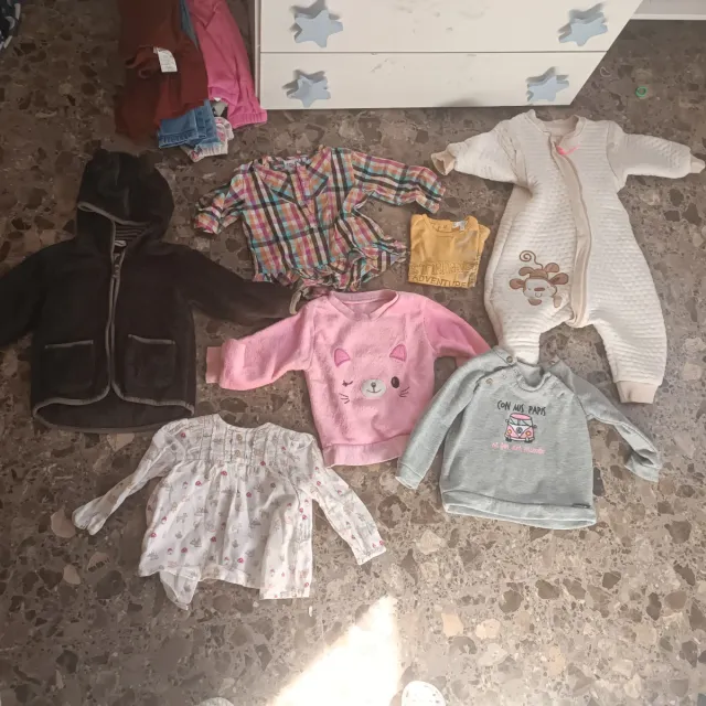 Lote Ropa Bebé Niña Tallas de 0 a 18 meses