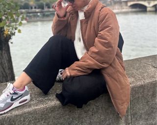 Abrigo vintage oversize marrón invierno