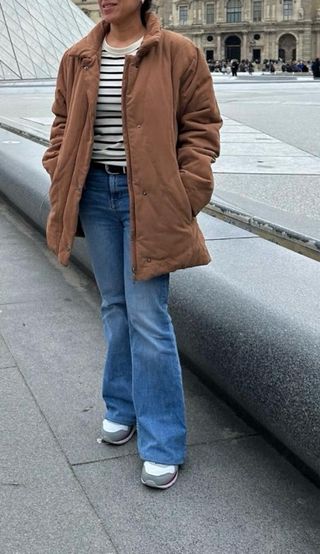 Abrigo vintage oversize marrón invierno