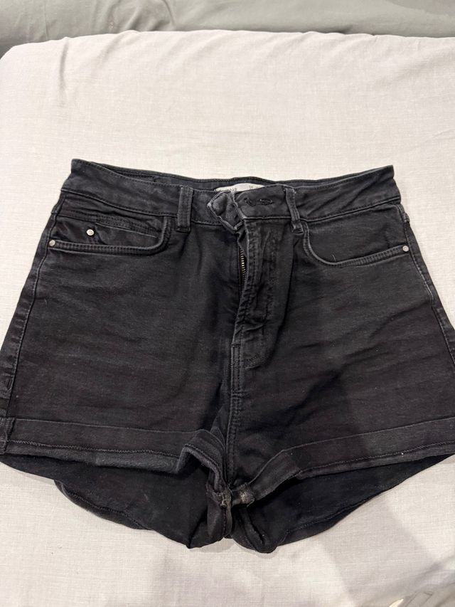 Pantalón corto negro mujer