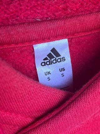 Sudadera Adidas roja con capucha