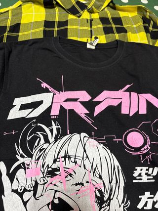 Camisa cuadros amarilla y camiseta boku no hero