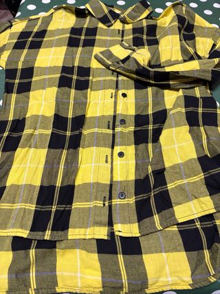 Camisa cuadros amarilla y camiseta boku no hero