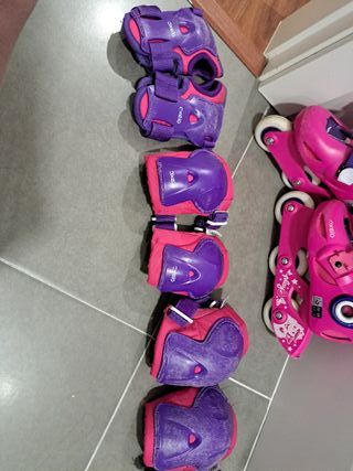 Patines en línea y protecciones infantiles. Decath