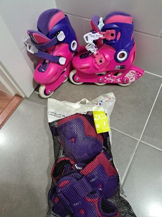 Patines en línea y protecciones infantiles. Decath