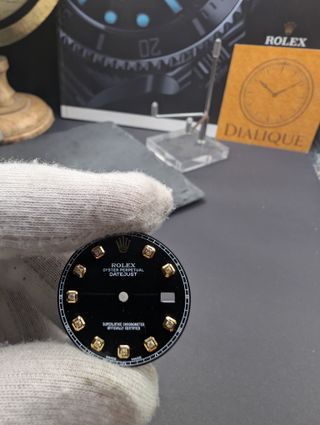 Esfera de diamante negro Rolex Datejust de 36 mm