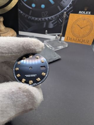 Esfera de diamante negro Rolex Datejust de 36 mm