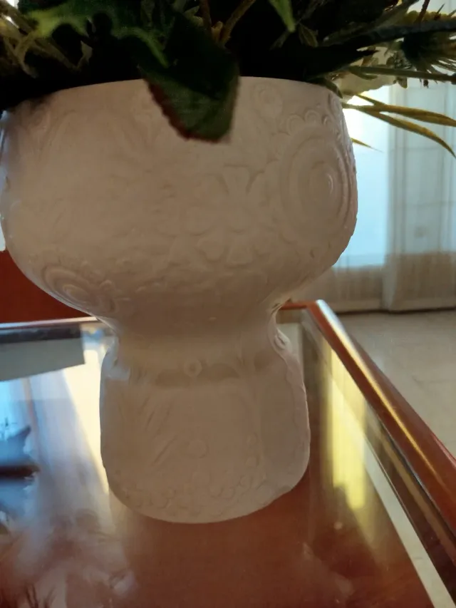 Jarrón Lladro  Biscuit Pastoral Porcelana