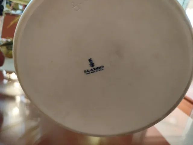 Jarrón Lladro  Biscuit Pastoral Porcelana