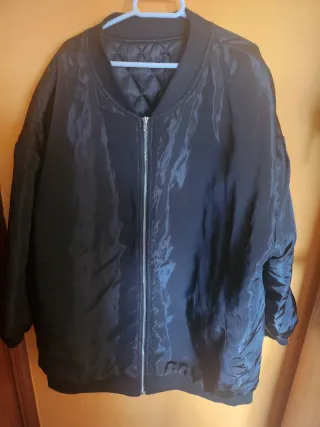 Chaqueta Bomber Negra