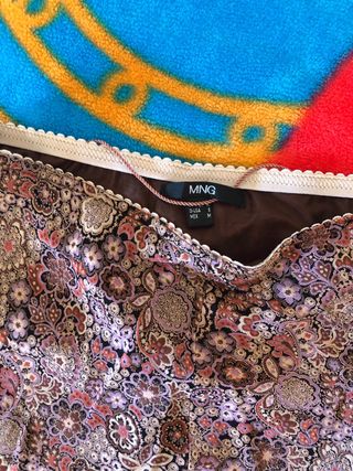 Falda floral Mango Talla M