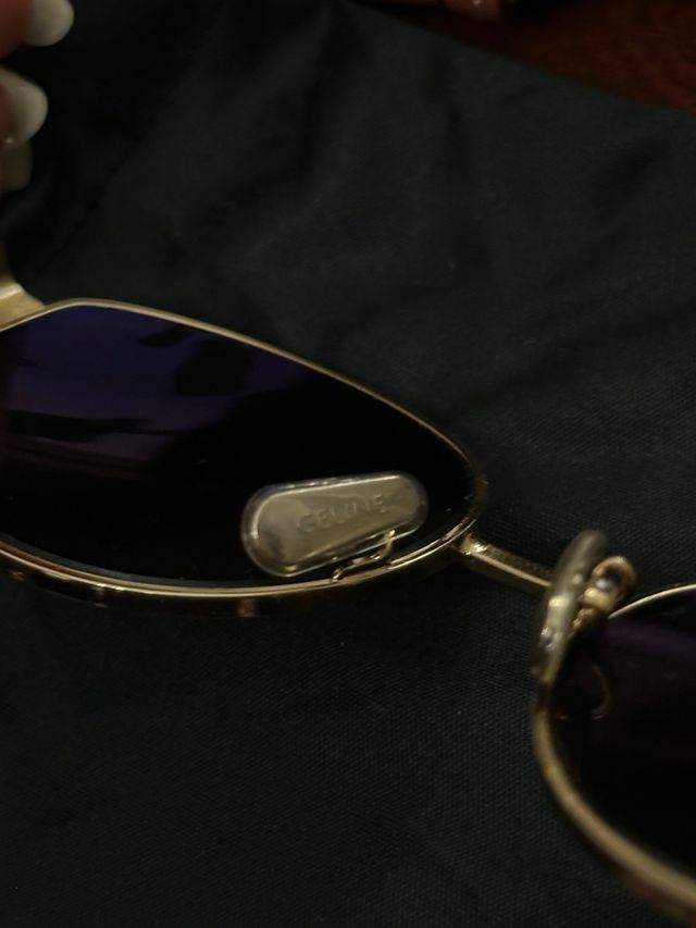 Gafas de sol Celine Triomphe Metal Oro/Verde