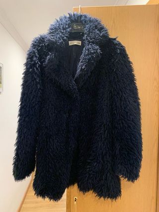 Abrigo pelo azul