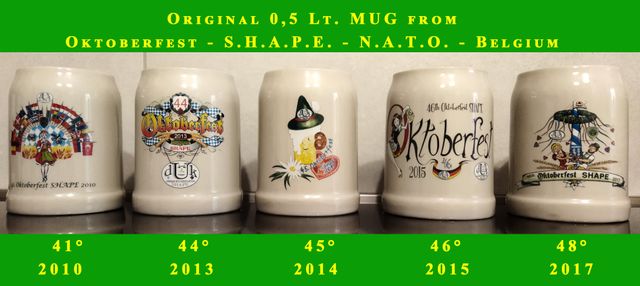 Boccale Oktoberfest SHAPE NATO Belgio