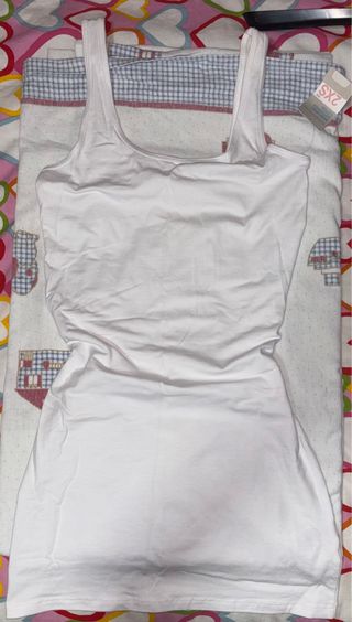 Vestido blanco ajustado Primark