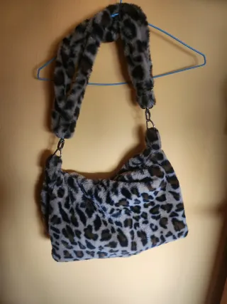 Bolso peluche leopardo