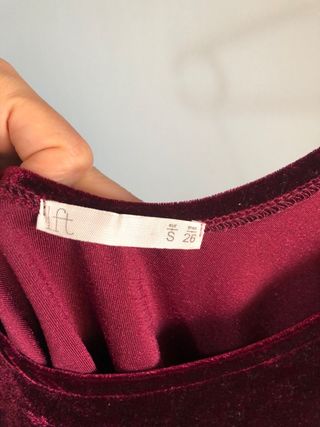 Camiseta tirantes terciopelo morado Talla S