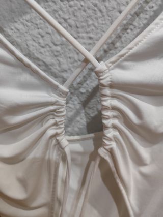 Top Blanco sin espalda HM