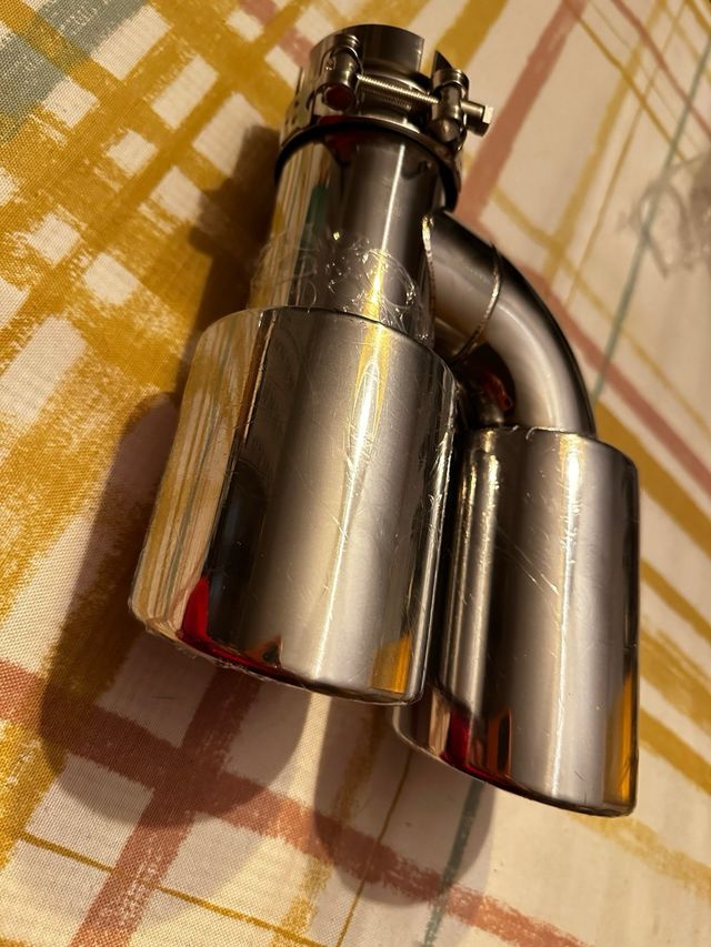 Punta de escape doble acero inoxidable