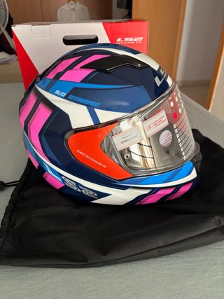 Casco LS2 FF320 Stream Evo Loop Azul/Rosa