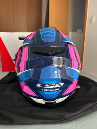 Casco LS2 FF320 Stream Evo Loop Azul/Rosa