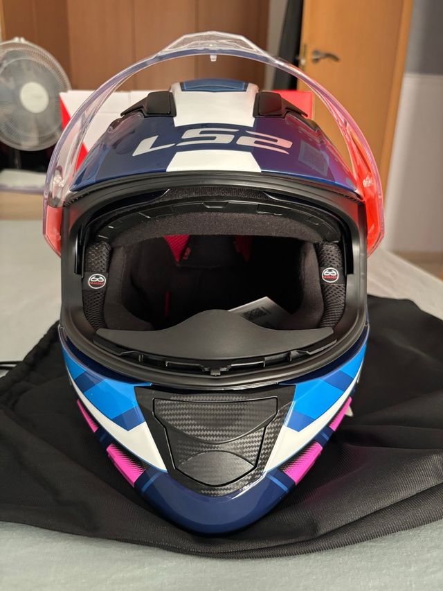 Casco LS2 FF320 Stream Evo Loop Azul/Rosa