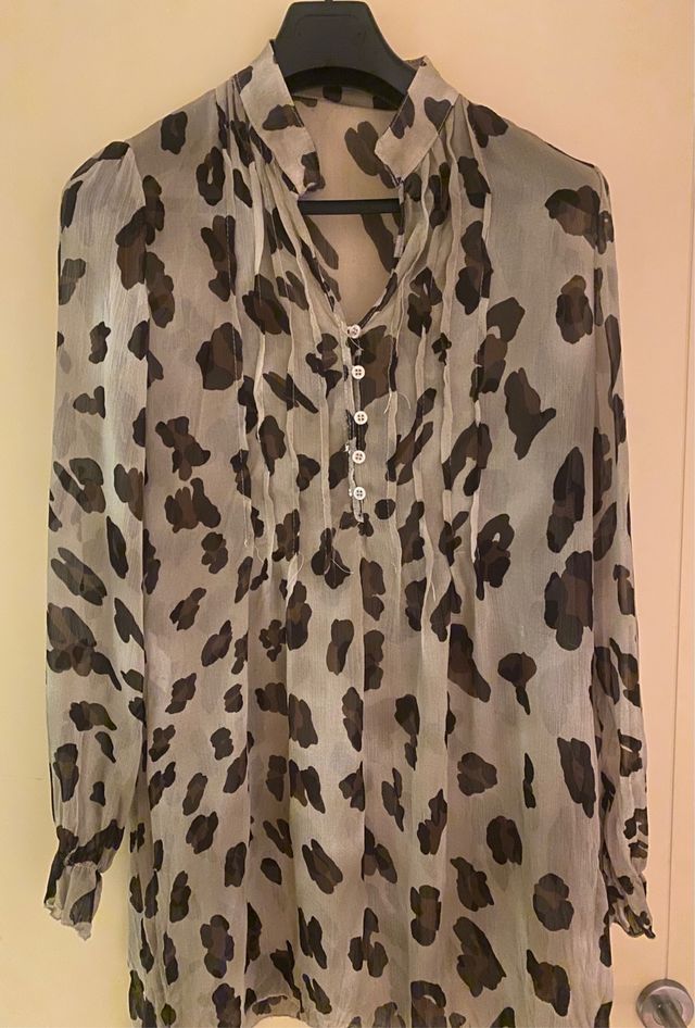Vestido Camisero Animal Print Talla Única