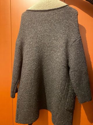 Abrigo Zara Lana Talla S Oversize