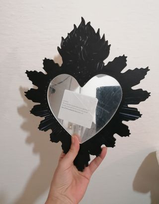 Specchio Sacro Cuore Nero