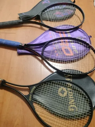 Lote 3 Raquetas Tenis con Fundas