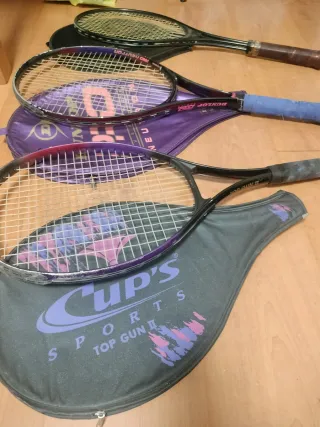 Lote 3 Raquetas Tenis con Fundas