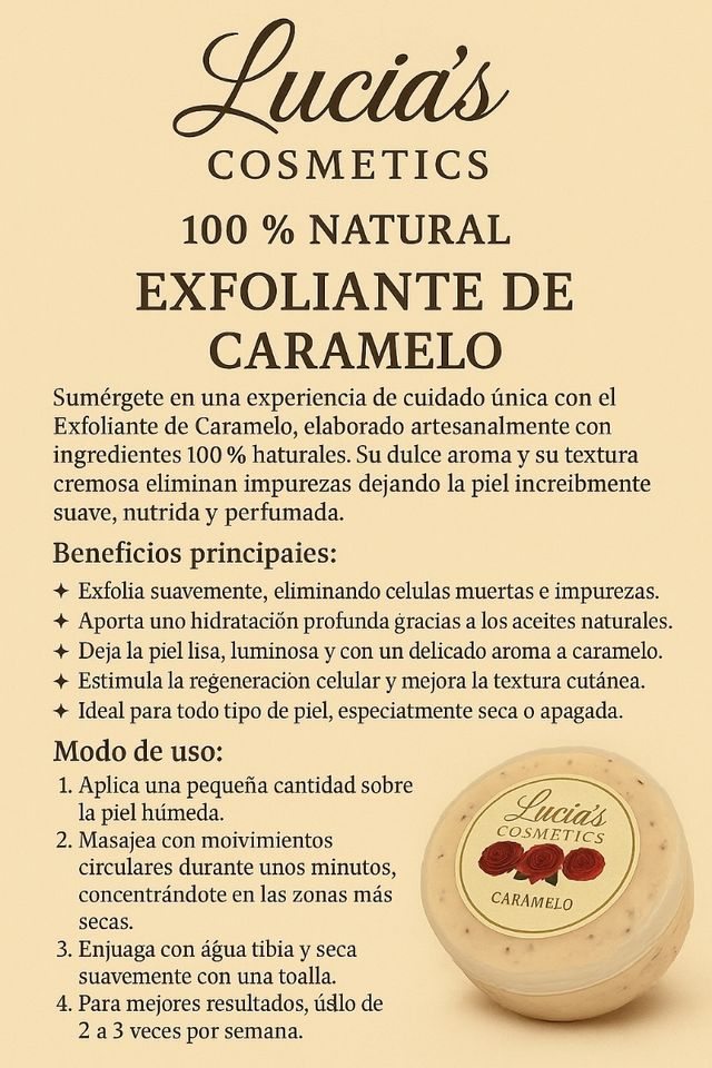 Exfoliante Corporal Caramelo Lucia's Cosmetics