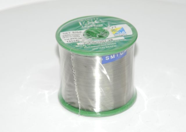 Rollo de estaño para soldar 500g. Diametro 0,6mm