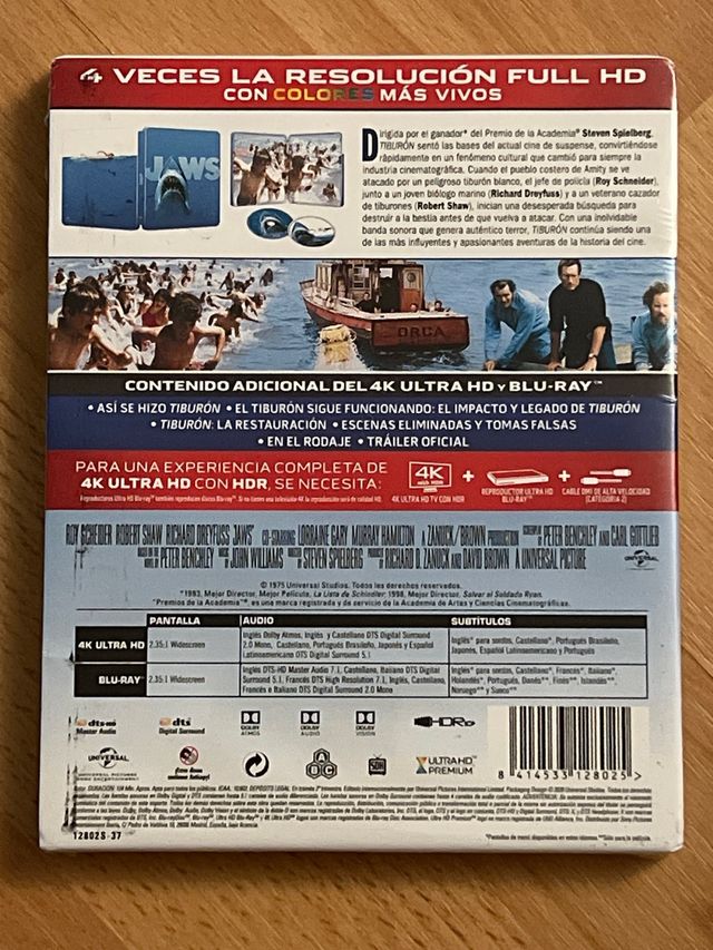 Tiburón 4K UHD + Blu-ray Steelbook