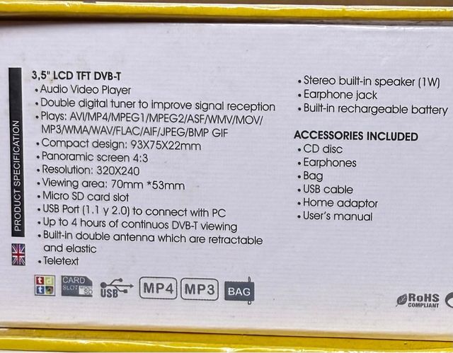 TV portatile Wolder Street TV 8.2.