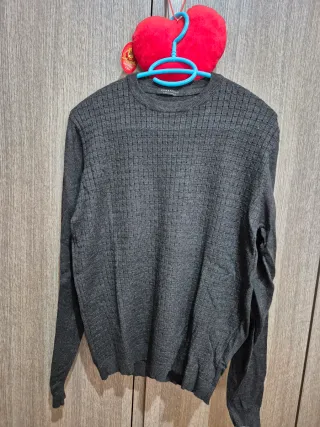 Maglione Uomo SOMETHING Grigio Taglia M