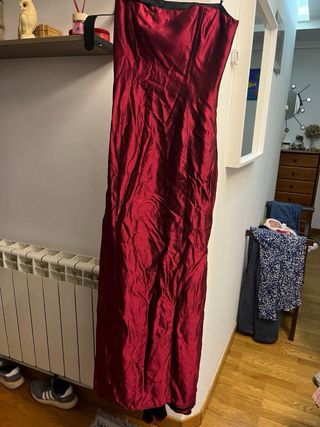 Vestido Fiesta Rojo Paris Talla M-L Tirantes