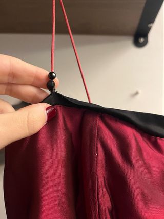 Vestido Fiesta Rojo Paris Talla M-L Tirantes