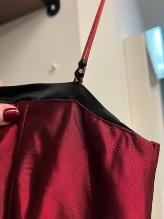 Vestido Fiesta Rojo Paris Talla M-L Tirantes