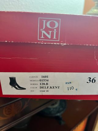 Botines de tacón de piel