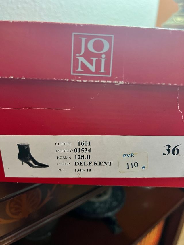 Botines de tacón de piel