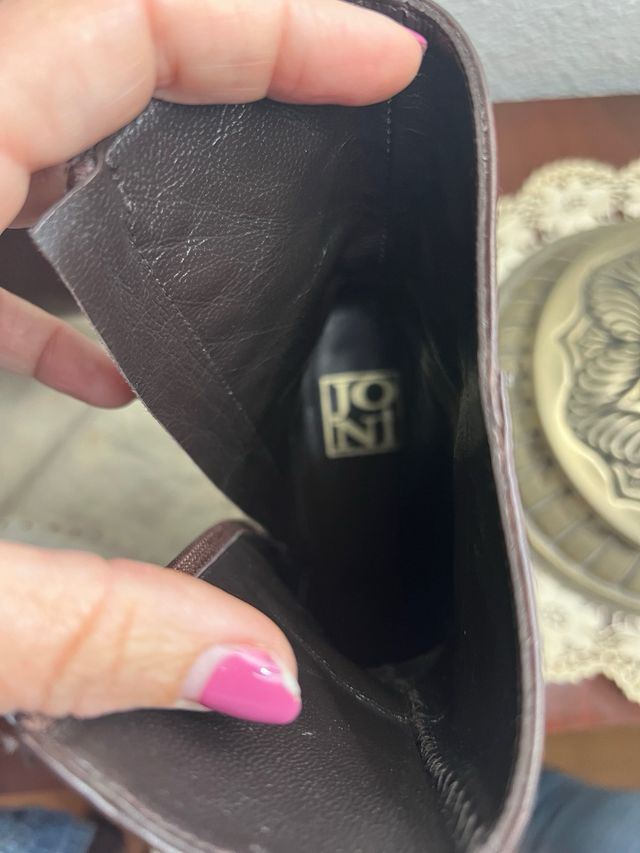 Botines de tacón de piel