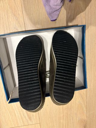 Zapato Inglés Blucher Plataforma color verde