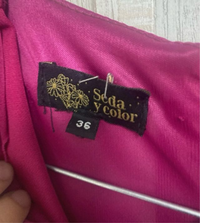 Vestido midi invitada boda rosa un solo uso