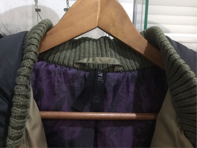 Chaqueta Desigual verde y morada