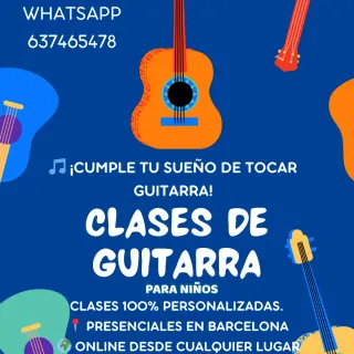 Clases particulares de guitarra en Barcelona