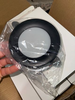 10 Focos LED Negros Redondos