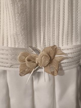 Vestido de seda italiana comunión