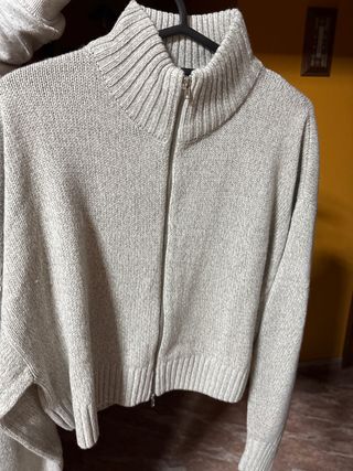 Chaqueta de punto con cremallera